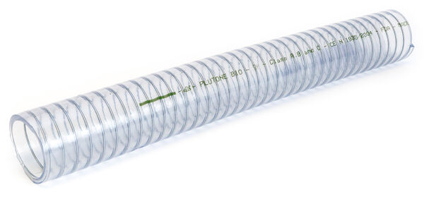 B201 Food Grade Plutone Bio Clear PVC with Steel Wire Helix