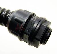 Black PVC Conduit Fixed Fitting IP65 Rated