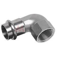 15mm-22m BSPT 90° Elbow Stainless Steel EPDM