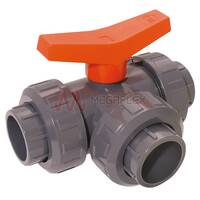 UPVC 3-Way Ball Valves