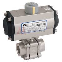 Pneumatic Stainless Steel 3PC Ball Valves