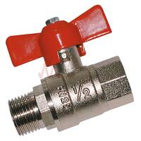 Red T Handle Brass Ball Valves