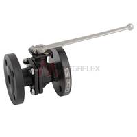 PN16/40 Flange Carbon Steel Full Bore Ball Valve API607 TFM Lever