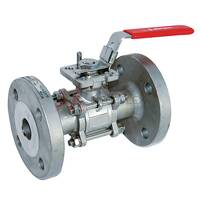 PN40 3-Piece Flanged Stainless Steel Ball Valves