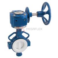 Wafer Pattern PTFE Gearbox Valves