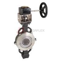 PN40/25 Wafer Butterfly Valves Carbon Steel Stainless Steel PTFE