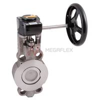 PN40/25 Wafer Butterfly Valve Stainless Steel Gear Operated