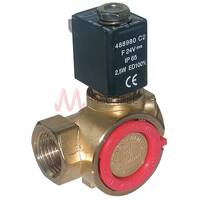 2/2 Brass Solenoid Valve FKM 24V DC