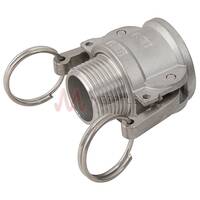 Camlock Type B BSPT Male Stainless Steel