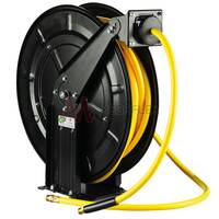 Heavy Duty Air Hose Reel with 20m Superflex Yellow