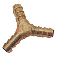 Hose Tail Y Brass - 3/16″ to 1