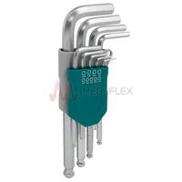 9pc Cr-V Long Arm Allen Key Set