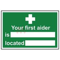 First Aider Signage - 300x200mm