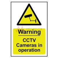 CCTV Camera Sign 200x300mm