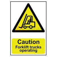 Caution Forklift Trucks Sign