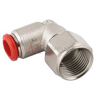 BSPT Female Elbow Push-Fit Fittings 4-8mm Brass