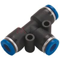 Equal Tee Push-in Fittings 4mm 6/8 10 & 12 mm