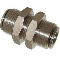 Push-in Bulkhead 4-12mm Brass