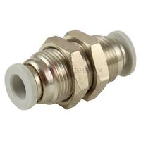 Equal Bulkhead Push-in Fittings