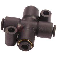 6 & 8mm Push-in Cross Fittings