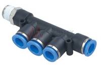 Pneumatic Push-in Manifold Fittings