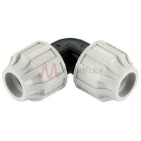 90° Elbow Compression Fittings Polypropylene