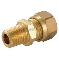 Male Stud Couplings NPT Metric BS2051 Brass