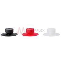 Male/Female F Flat Struct Cups 20mm Silicone, Conductive Silicone & Nitrile