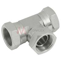 BSPP Female Swivel Tee Steel