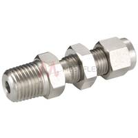 Bulkhead Male Connectors Stainless Steel