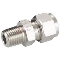 Male Connectors 316 Stainless Steel BSPT