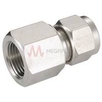 Female ISO Connectors 6-25mm OD BSPT Stainless Steel