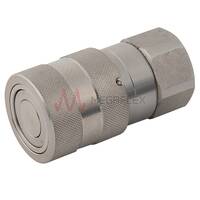 1/2″ BSPP Female Flat Faced Coupling Stainless Steel Viton®