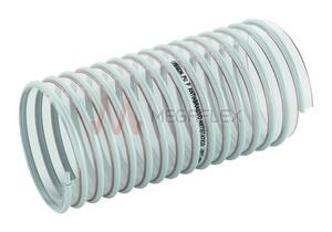 Clear PU Ducting with Rigid PVC Helix and Anti-static Wire for Abrasive Materials