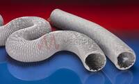 PVC-Coated Fabric Ventilation Ducting Protape PVC 371 Grey with Spring Steel Helix