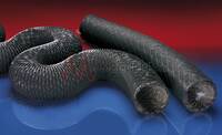 PVC-Coated Fabric Ventilation Ducting Protape PVC 371 Black with Spring Steel Helix