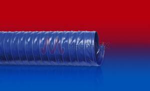 PVC-Coated Fabric Ducting Protape PVC 371 HD Blue with Spring Steel Helix