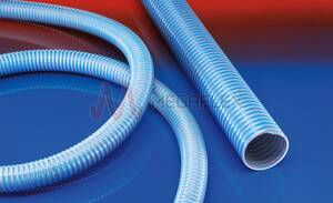 Antistatic PVC hose Norplast PVC-C 389 AS-Superelastic with Rigid PVC Helix
