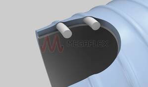 Norplast PVC 387 Antiabrasivo AS PU Innter, PVC Outer with Rigid PVC Helix
