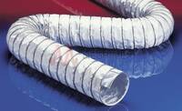 High Temp Teflon Ducting CP PTFE/Glass-Inox 471 with Stainless Steel Clamp Profile