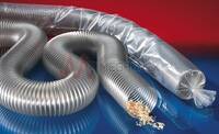Low Flammability PU Ducting Timberduc PUR 531 AS with Spring Steel Helix