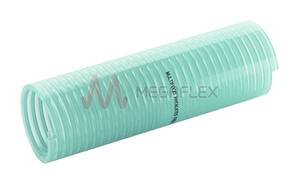 Multifood PHF - PVC S&D Hose Reinforced with Rigid PVC Helix with Blue-Tinted Outer