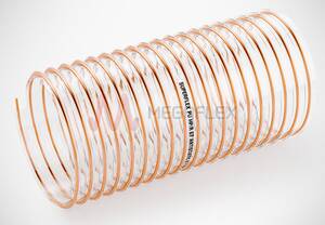 Superflex PU Plus HPR ET AS PU Ducting with PU-Coated Copper-Plated Steel Helix