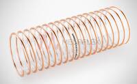 Superflex PU Plus HR ET AS Polyurethane Ducting with Copper-Plated Steel Helix