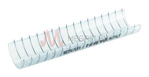 Metalflex I - Clear PVC S&D Hose Reinforced with Embedded Galvanised Steel Helix