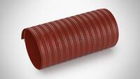 TF 300C 2Ply - Silicone-coated Fibreglass Ducting with Galvanised Steel Helix