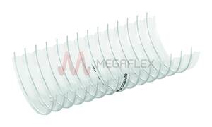 Superflex PU - Clear PU Ducting with Galvanised Steel Helix for Abrasive Material