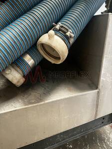 Apollo NL Superelastic PVC Suction & Delivery Hose with Blue Scuff Strip