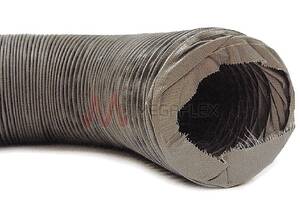 Fire Retardant Grey PVC Air Conditioning Ducting with Spring Steel Helix
