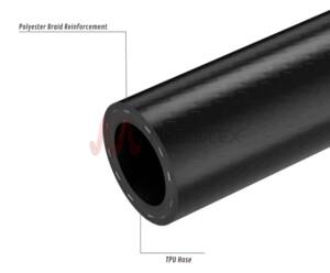 Black 10 Bar Working Pressure Air Hose for Compressed Air